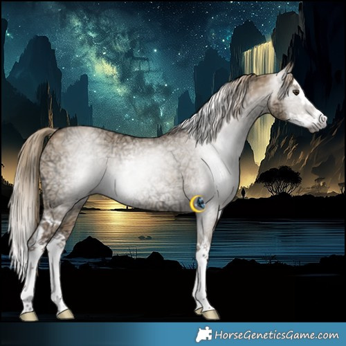 Horse Color:Gray White Spotted Liver Red Dun Ice Splash 