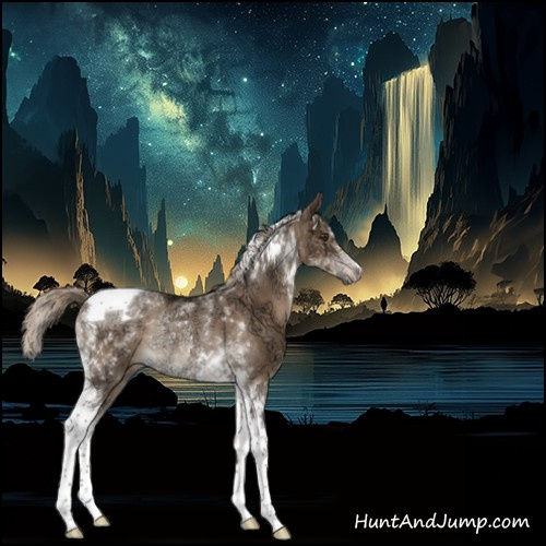 Horse Color:Liver Red Dun Ice Tobiano Rabicano 