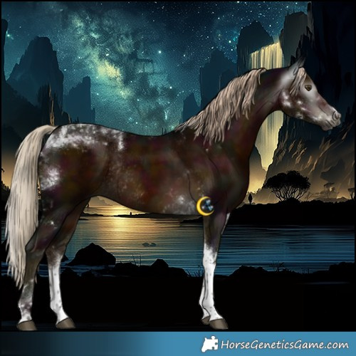 Horse Color:Gray Midnight Chocolate Palomino Mushroom Tobiano Rabicano 
