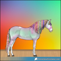 Horse Color:Painted Watercolor Liver Red Dun Onyx Sabino Tobiano Rabicano