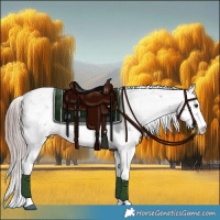 Horse Color:Platinum Liver Red Onyx Sabino