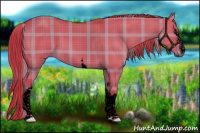 Horse Color:Void Watercolor Plaid White Spotted Liver Red Dun