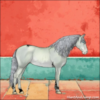 Horse Color:Void Watercolor Chocolate Palomino Pearl Tobiano