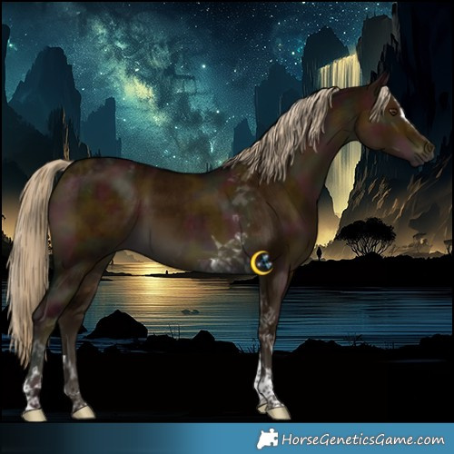 Horse Color:Gray Midnight Chocolate Palomino Dun Sabino Tobiano Brindle