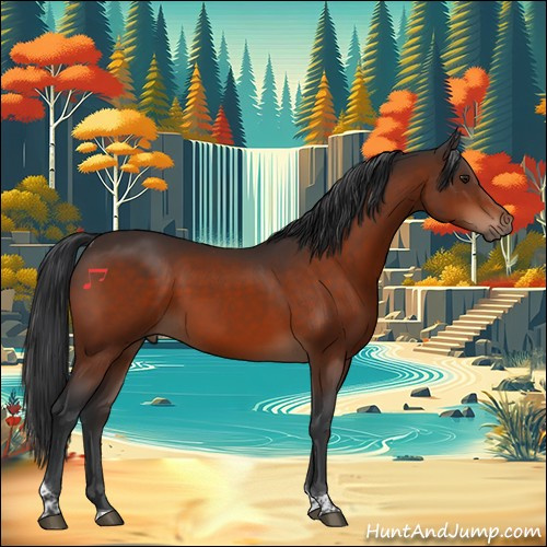 Horse Color:Brown Tobiano 