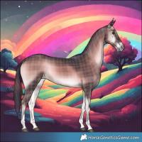 Horse Color:Plaid  Liver Red Onyx Tobiano 