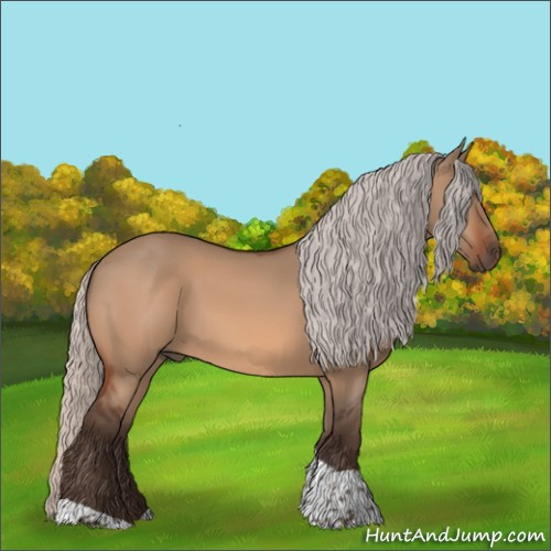 Horse Color:Silver Bay Dun Tobiano 