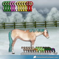 Horse Color:Painted White Spotted Silver Blue Onyx Pearl