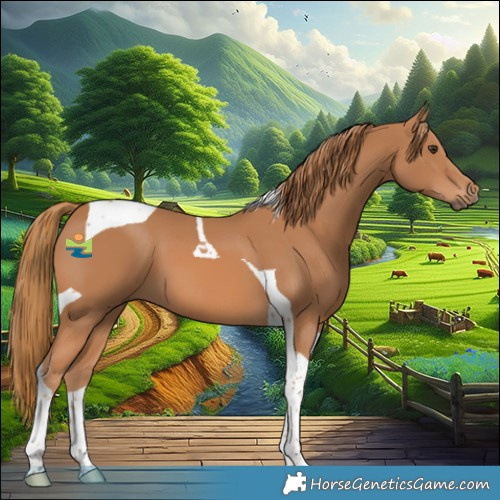 Horse Color:Chestnut Tobiano 