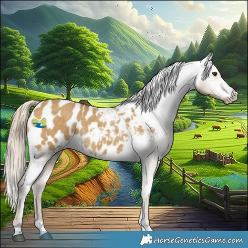 Horse Color:Chocolate Palomino Dun Appaloosa 