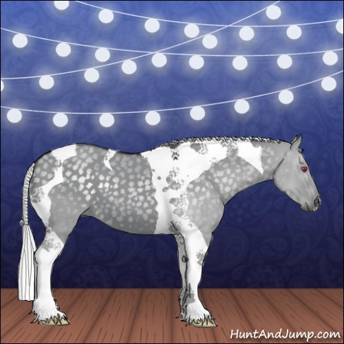 Horse Color:Silver Grullo Chinchilla Tobiano 