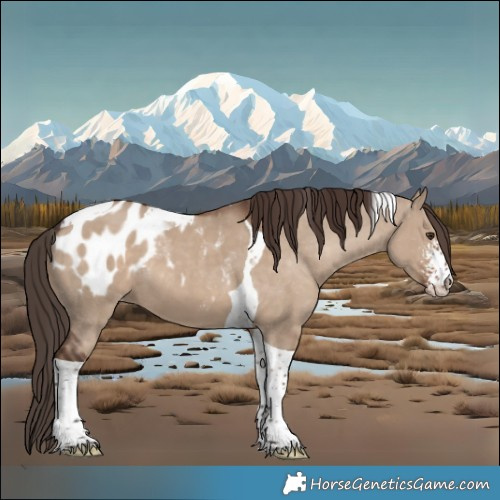 Horse Color:Liver Red Dun Sabino Tobiano Appaloosa 