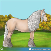 Horse Color:Silver Bay Pearl Mushroom 