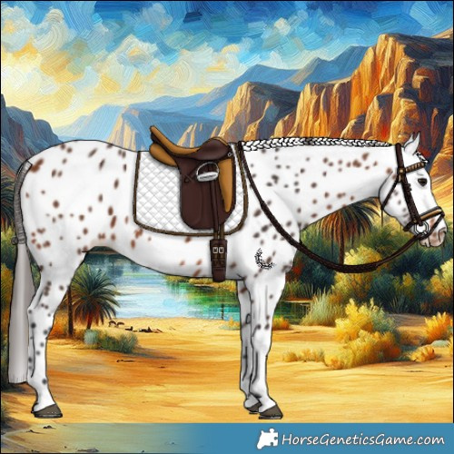 Horse Color:Bay Appaloosa 