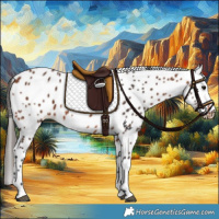 Horse Color:Bay Leopard 