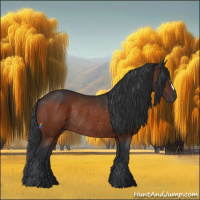 Horse Color:Brown Rabicano