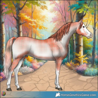 Horse Color:Watercolor Plaid Liver Red Onyx Splash Rabicano