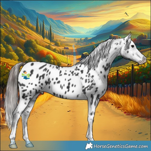 Horse Color:Black Appaloosa 