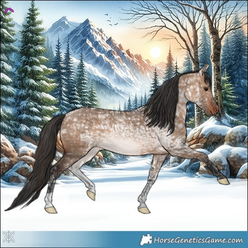 Horse Color:Brown Ice Dun