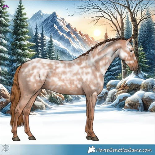 Horse Color:Red Ice Roan Rabicano