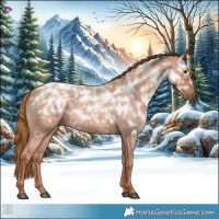 Horse Color:Red Ice Roan Rabicano 