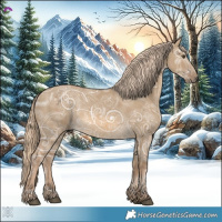 Horse Color:Chocolate Palomino Ice Dun 