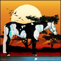 Horse Color:Perlino Ice Dun Tobiano 