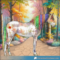 Horse Color:Painted Nacre Silver Buckskin Dun Sabino Tobiano Frame Rabicano 