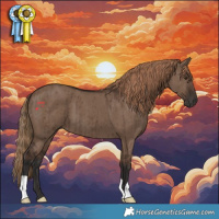 Horse Color:Liver Red Dun Brindle 