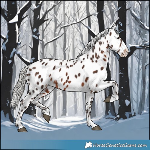 Horse Color:Silver Brown Appaloosa 