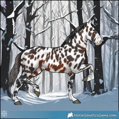 Horse Color:Brown Appaloosa 