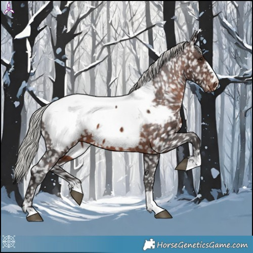 Horse Color:Silver Brown Appaloosa 