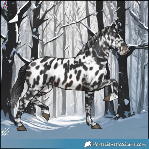 Horse Color:Brown Appaloosa 