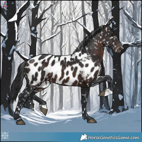 Horse Color:Brown Appaloosa 