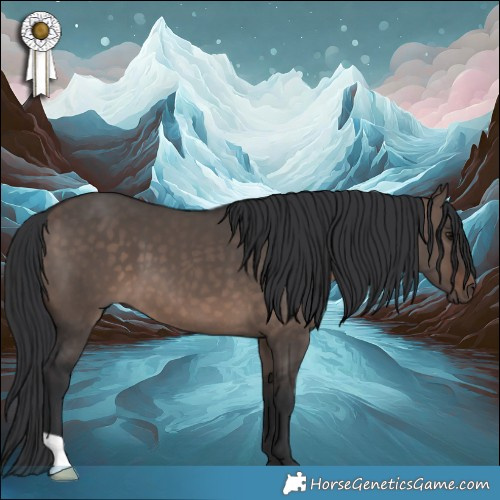 Horse Color:Brown Dun Mushroom 