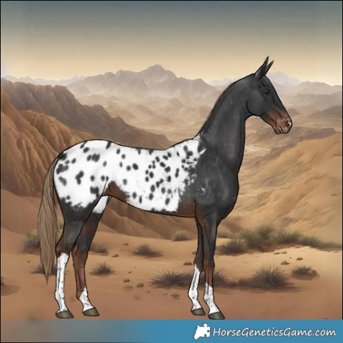 Horse Color:Liver Chestnut Tobiano Appaloosa