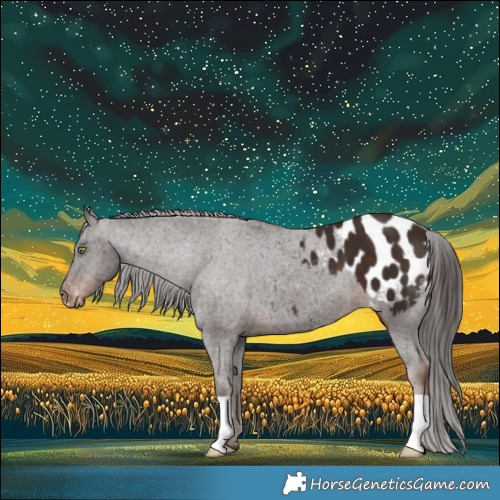 Horse Color:Liver Chestnut Appaloosa 