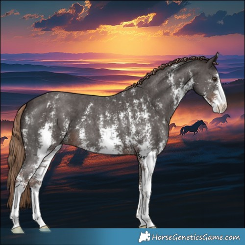 Horse Color:Liver Chestnut Sabino 