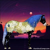 Horse Color:Watercolor Buckskin Ice Splash