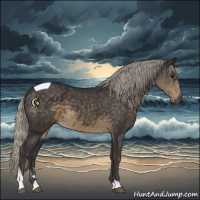 Horse Color:Silver Smoky Black Tobiano 
