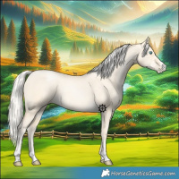 Horse Color:Silver Buckskin Pearl Dun 