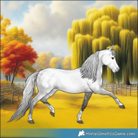 Horse Color:Gray Grullo Appaloosa 