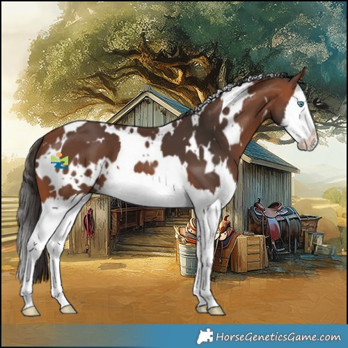 Horse Color:White Spotted Bay Splash 