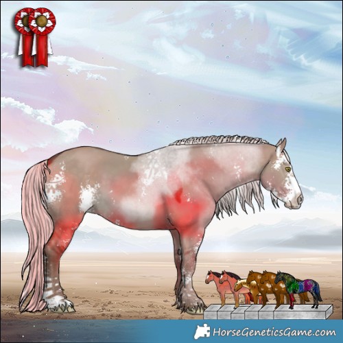 Horse Color:Silver Grullo Sabino 