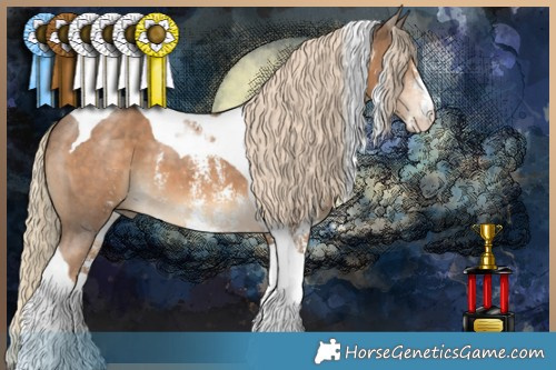 Horse Color:Chocolate Palomino Sabino Tobiano 