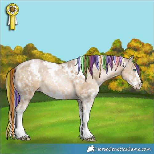 Horse Color:Painted White Spotted Smoky Black Ice Pearl Sabino 