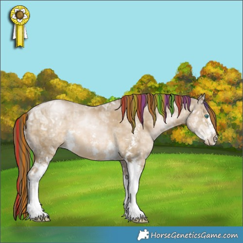 Horse Color:Painted Smoky Black Ice Pearl Sabino 