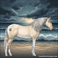 Horse Color:Silver Buckskin Pearl Dun Tobiano Rabicano 