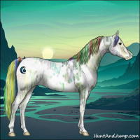 Horse Color:Painted White Spotted Silver Brown Ice Onyx 