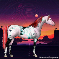Horse Color:Painted Watercolor Silver Bay Ice Dun Tobiano